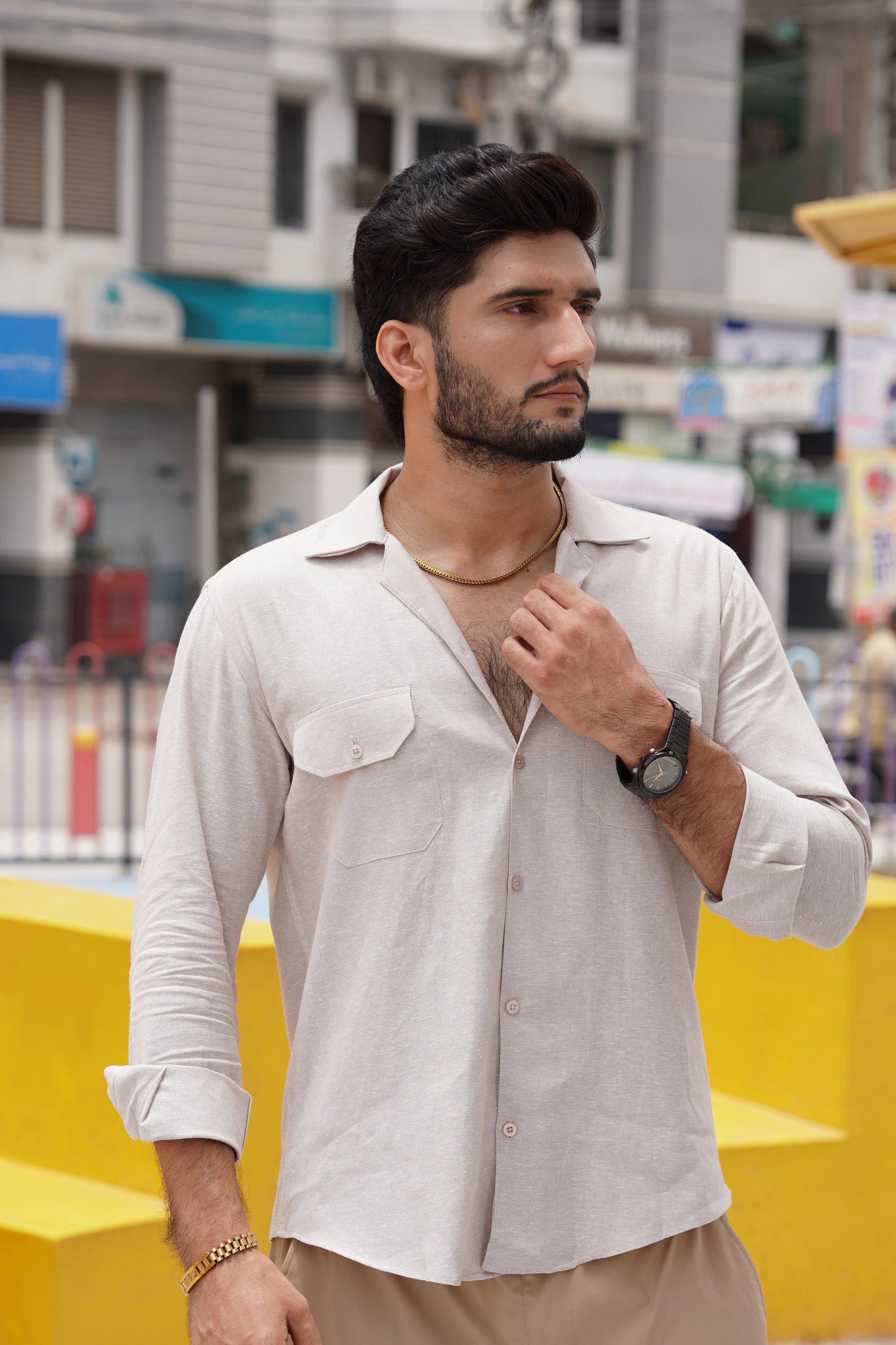 Soft Touch - Irish Linen Shirt - White