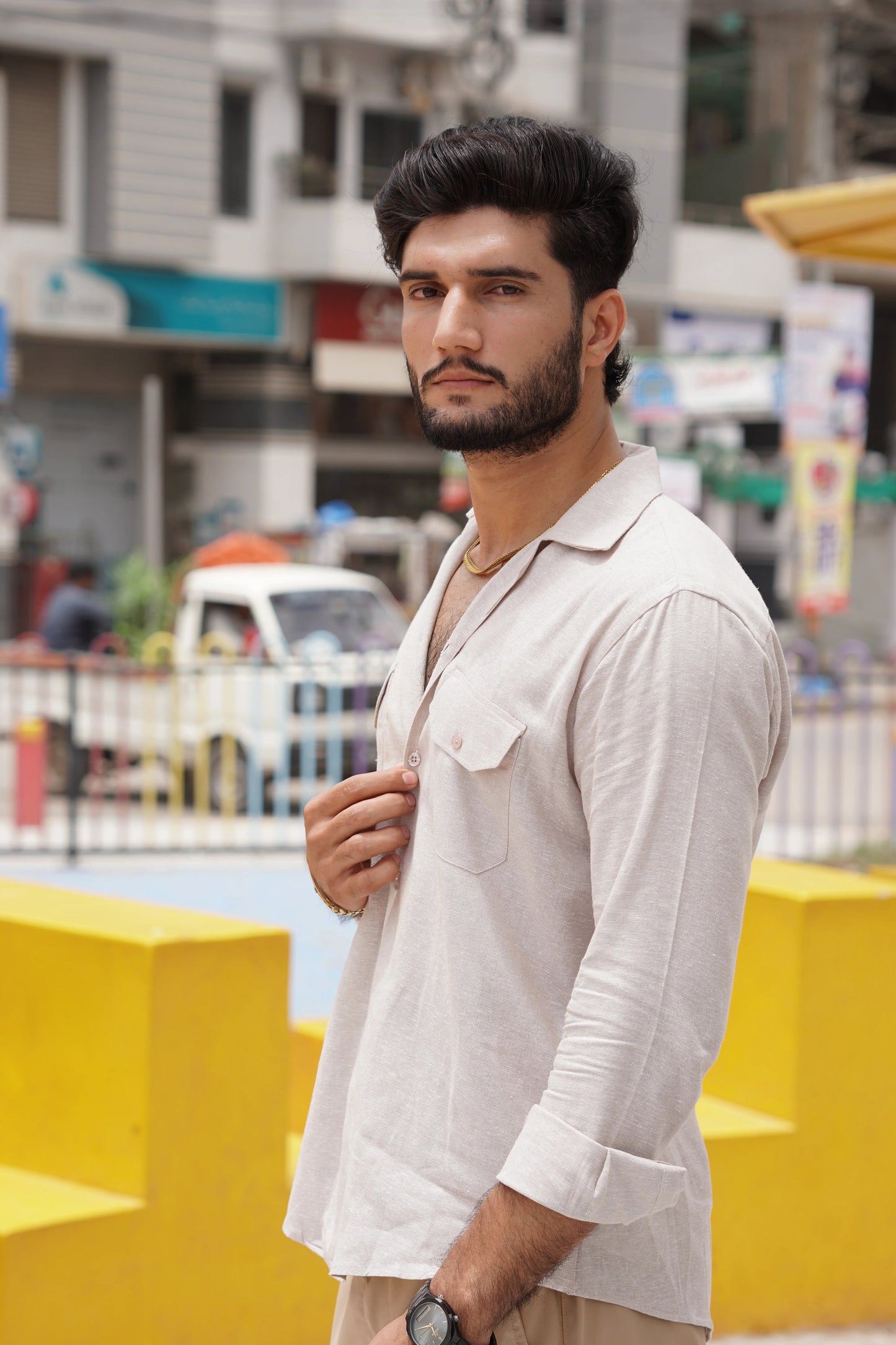 Soft Touch - Irish Linen Shirt - White