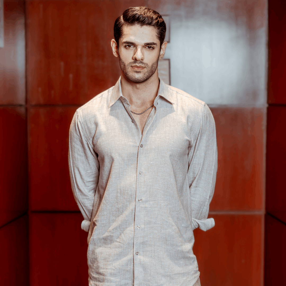 Ash Mist Linen Shirt - Mahi's