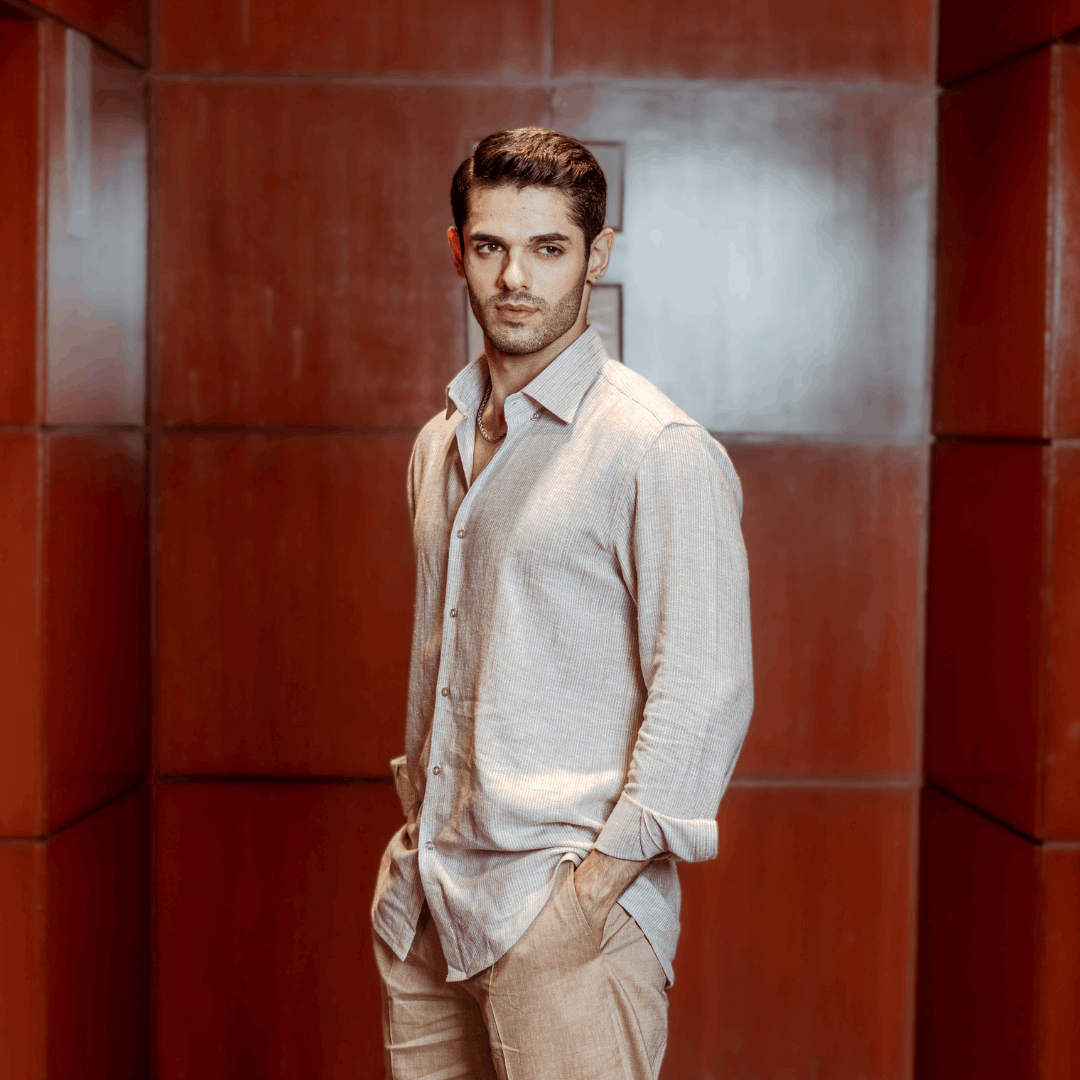 Ash Mist Linen Shirt - Mahi's