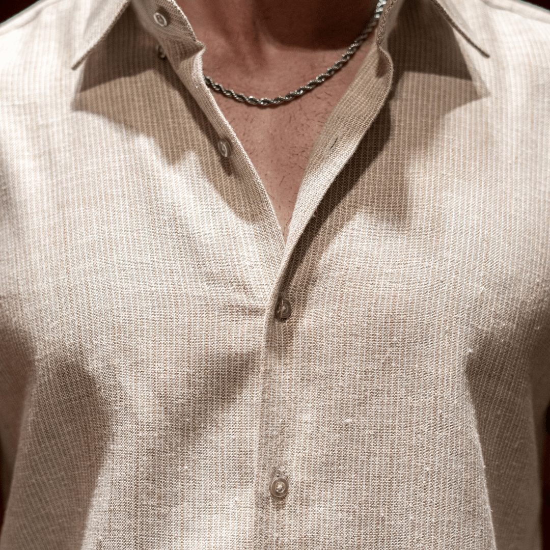 Ash Mist Linen Shirt - Mahi's