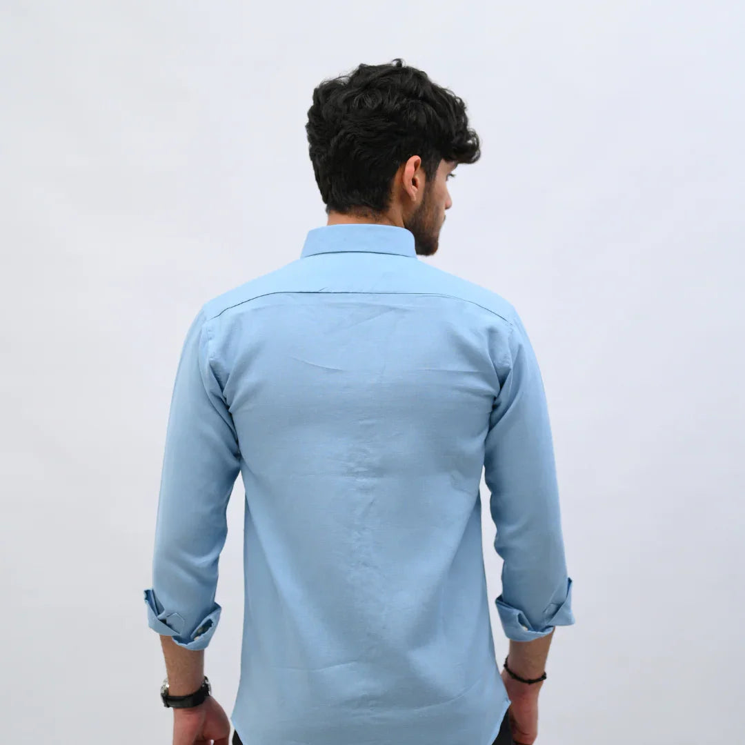 Sky Blue Formal Shirt - Mahi's