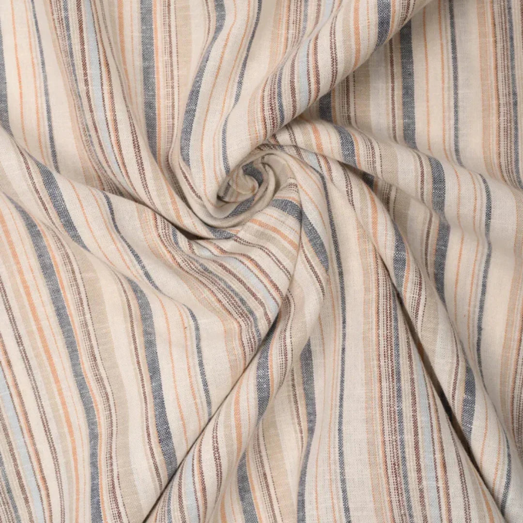 Sand Stripes Linen Shirt - Mahi's