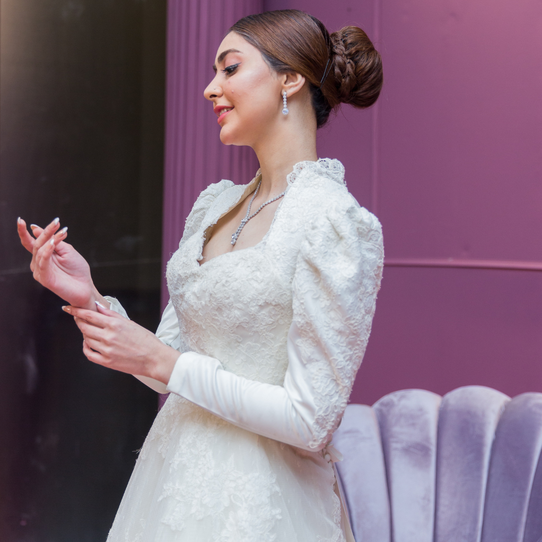 Royal Frost Blossom Gown - Mahi's
