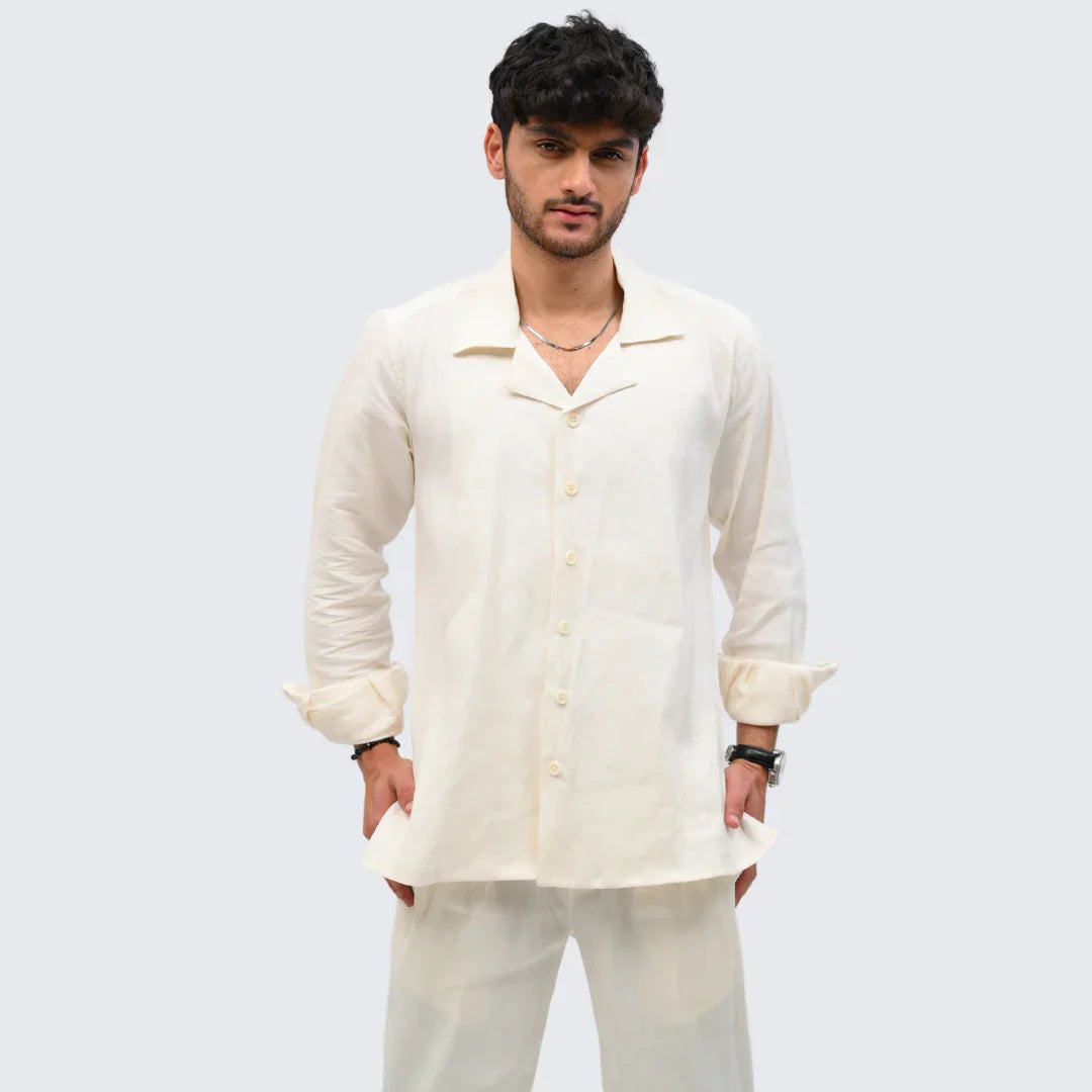 Ivory Irish Linen Suit - Mahi's