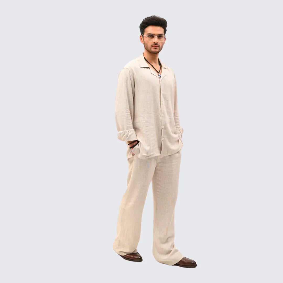 Sand Dune Irish Linen Suit - Mahi's