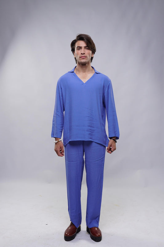 Soft Touch - Coord Set - Light Blue