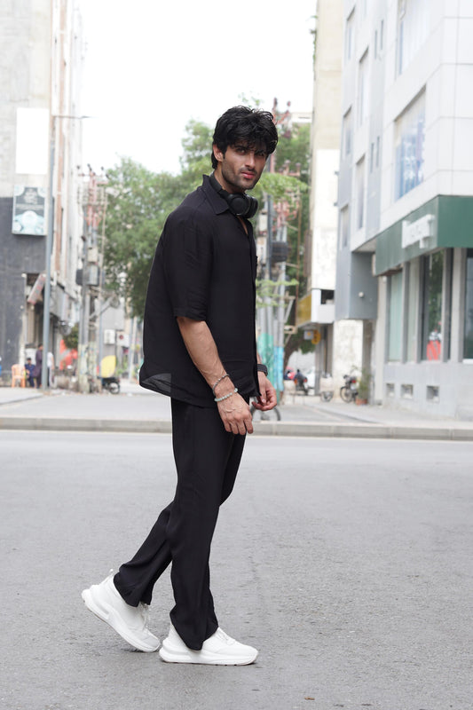 Soft Touch - Coord Set - Black