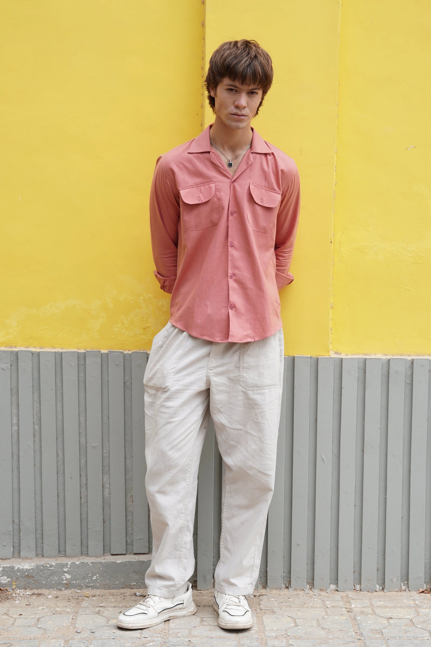 Soft Touch - Irish Linen Shirt - Light Pink