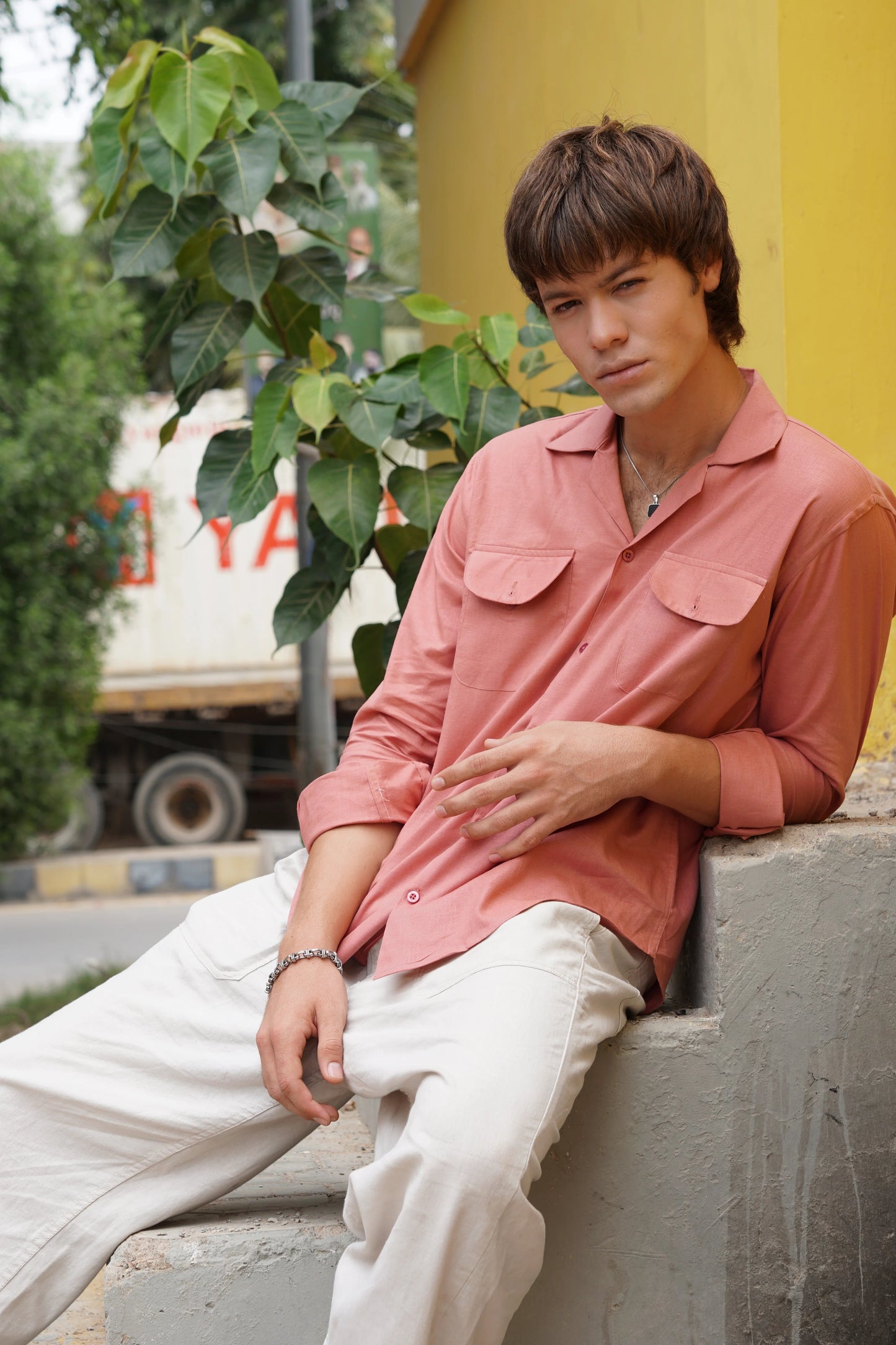 Soft Touch - Irish Linen Shirt - Light Pink