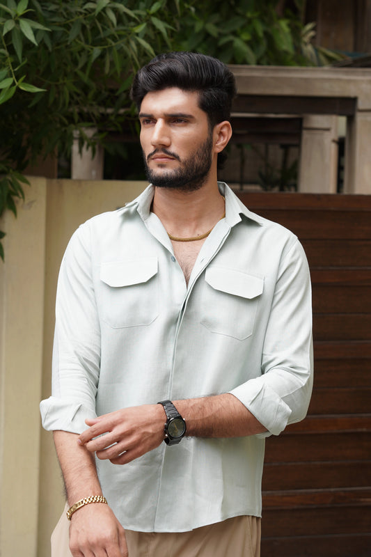 Soft Touch - Irish Linen Shirt - White