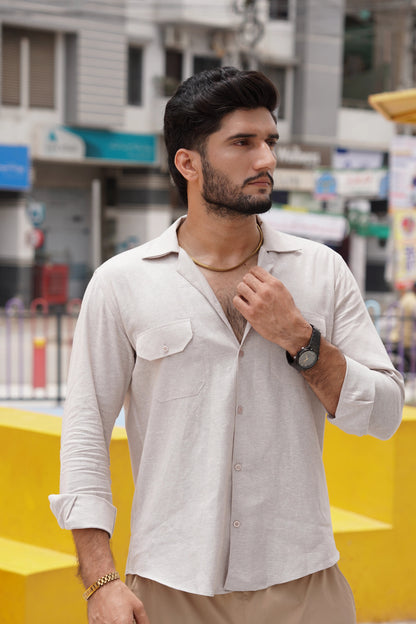 Soft Touch - Irish Linen Shirt - White