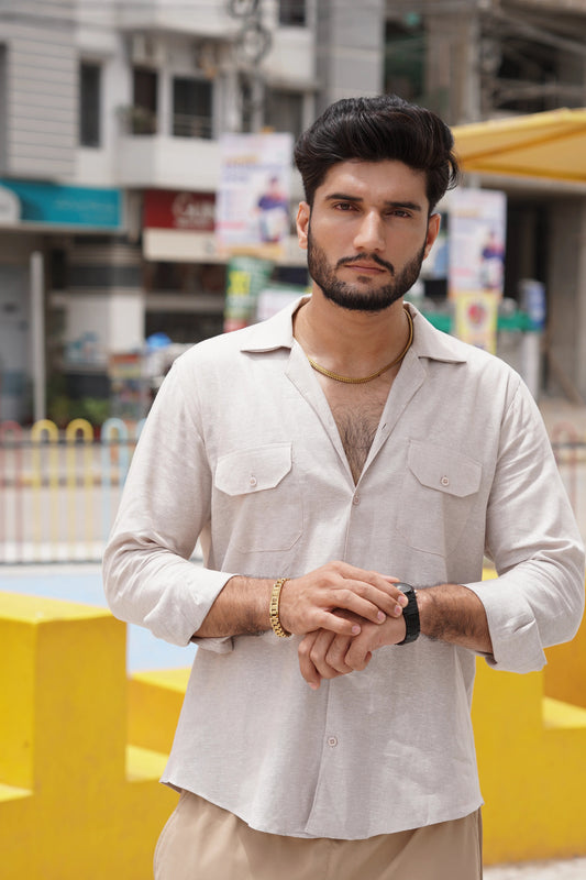 Soft Touch - Irish Linen Shirt - White