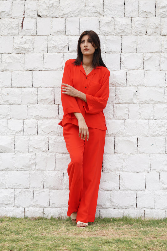 Soft Touch - Casual Pret Suit - Orange