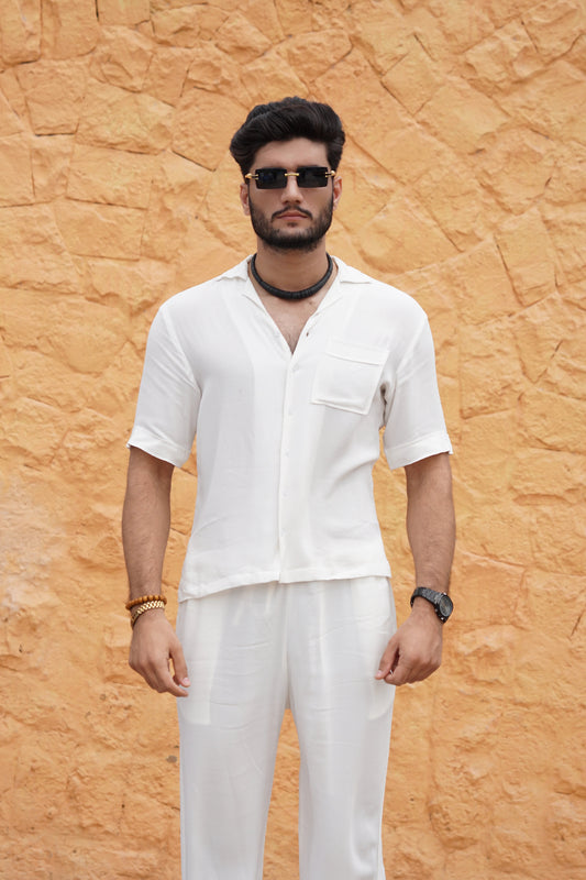 Soft Touch - Irish Linen Shirt - White