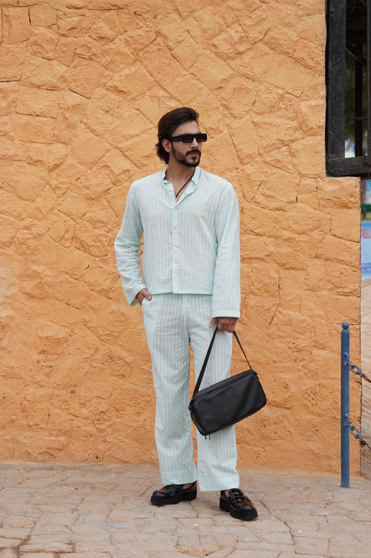 Soft Touch - Irish Linen Shirt - Light Green