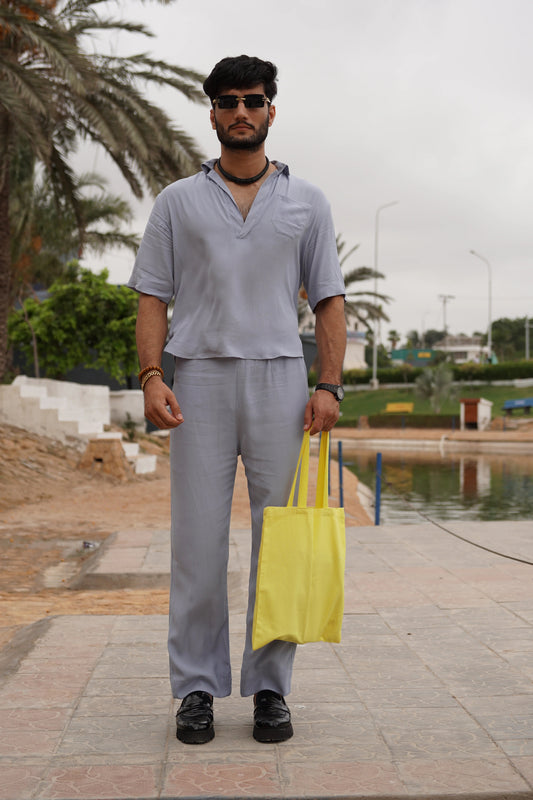 Soft Touch - Irish Linen Shirt - Feather Grey