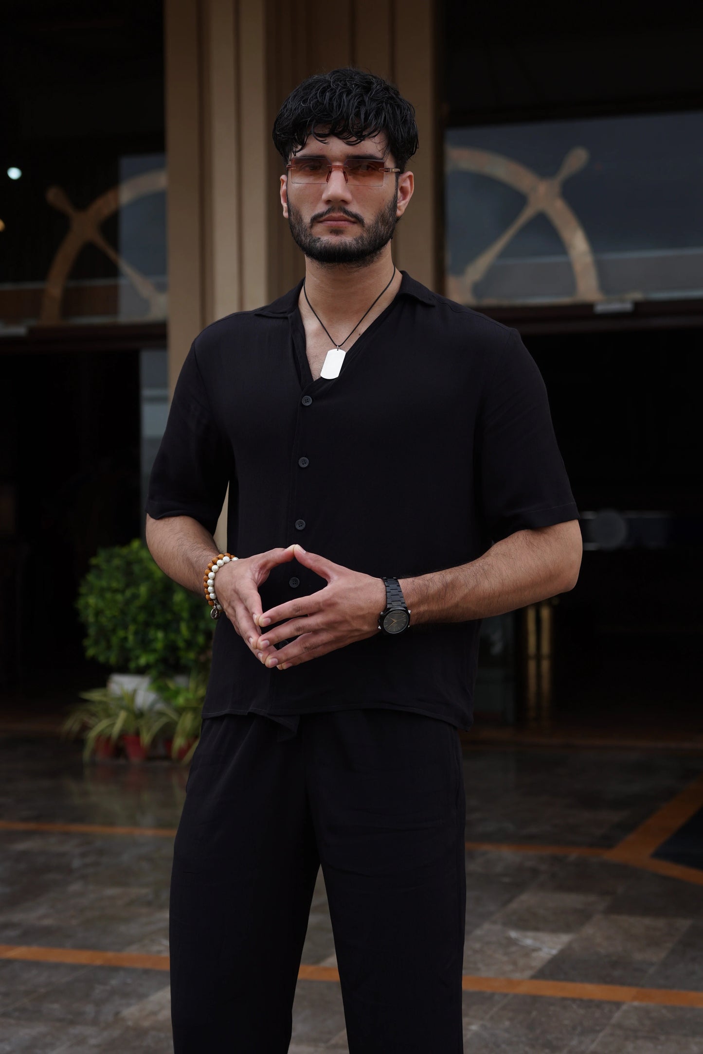 Soft Touch - Irish Linen Coord Set - Black
