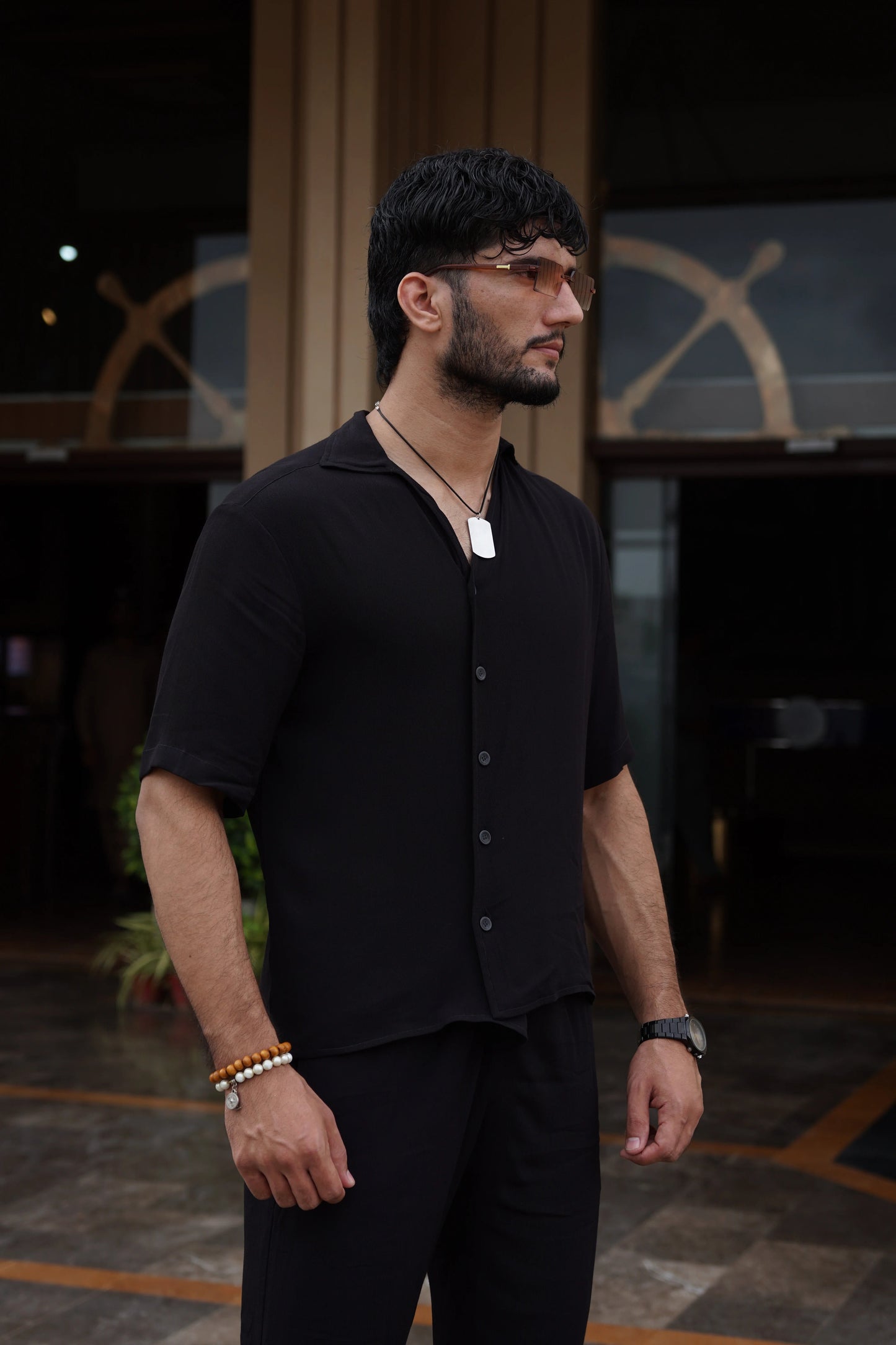 Soft Touch - Irish Linen Coord Set - Black