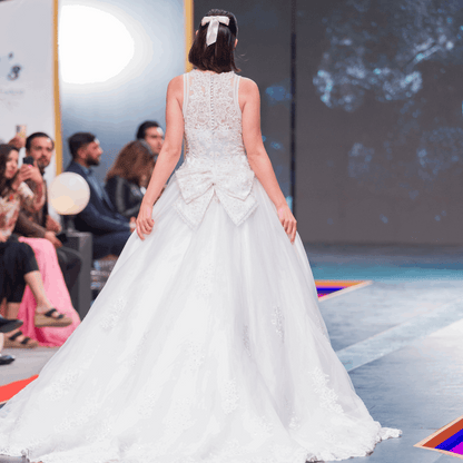 Lace A-Line Gown - Mahi's