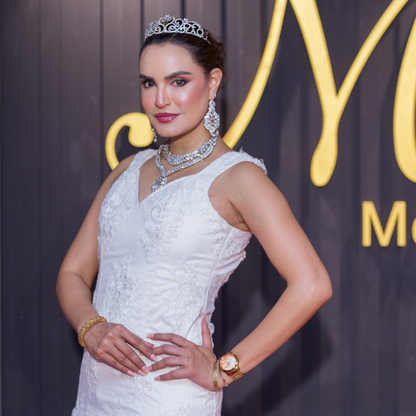 Ethereal Pearl Whisper Gown - Mahi's