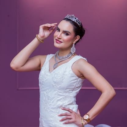 Ethereal Pearl Whisper Gown - Mahi's