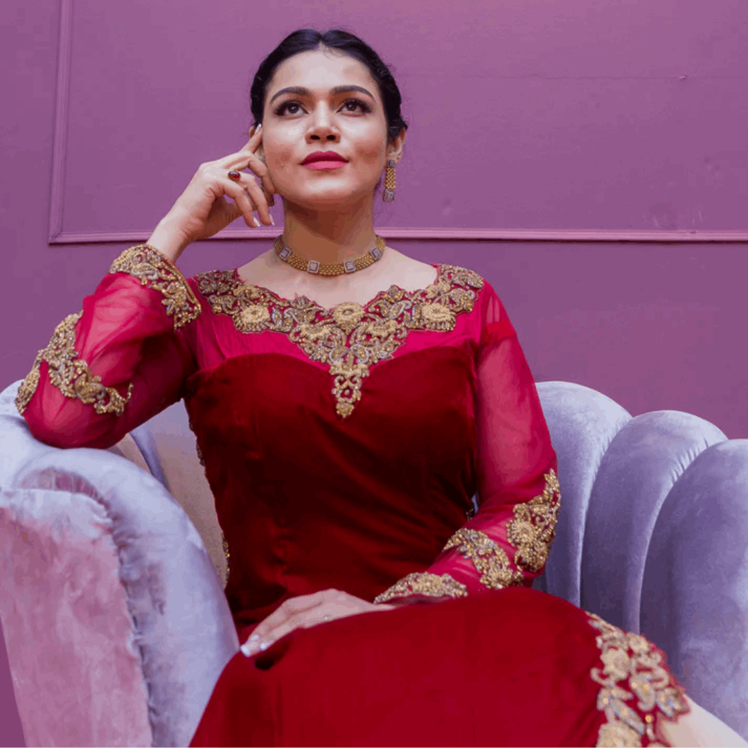 Empress of Bordeaux Gown - Mahi's