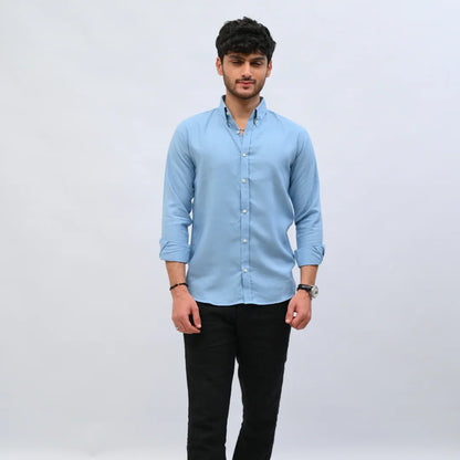 Sky Blue Formal Shirt - Mahi's