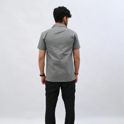 Charcoal Grey Irish Linen Shirt - Mahi's