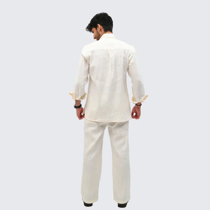 Ivory Irish Linen Suit - Mahi's