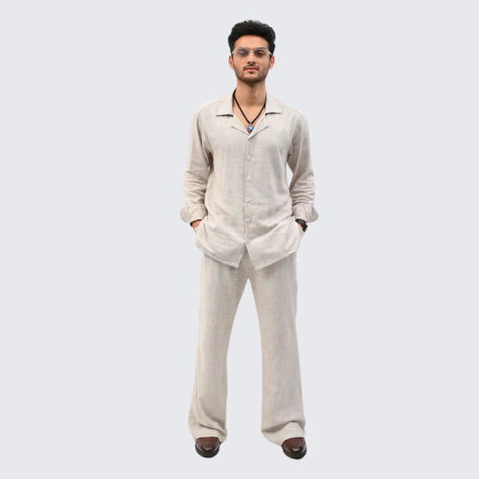 Sand Dune Irish Linen Suit - Mahi's