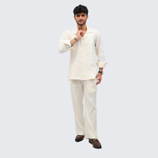 Ivory Irish Linen Suit - Mahi's