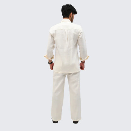 Ivory Irish Linen Suit - Mahi's