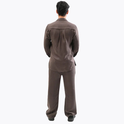Midnight Mocha Linen Suit - Mahi's