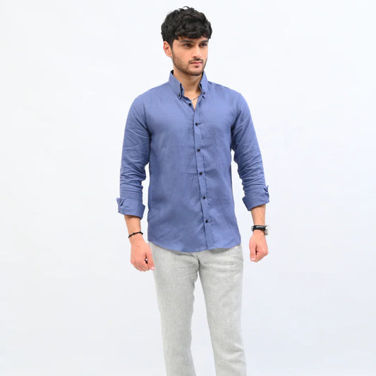 Ocean Mist Irish Linen Shirt - Mahi's