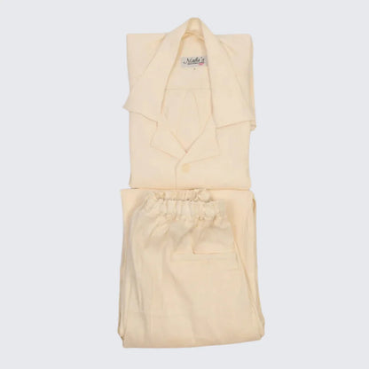 Ivory Irish Linen Suit - Mahi's